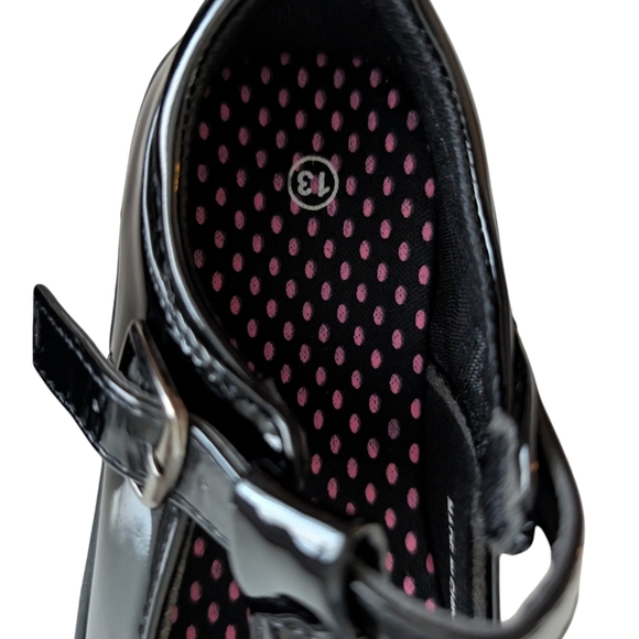 NWOT JABASIC Girls Mary Jane T-Strap School Uniform Flats Shoes Size 13 Black - Picture 7 of 7